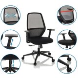 MID.YOU Pisarniški Stol Carlow I, Črna | Shoptok.si
