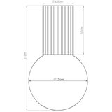 Sollux Oranžna stropna svetilka s steklenim senčilom ø 12 cm Orbital – | Shoptok.si