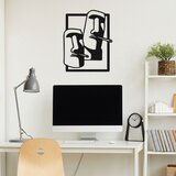 WALLXPERT Incantevole - M364 Crni Dekorativni Metalni Zidni Pribor Cene