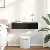  Zidna polica s ladicama crna 80x33x17 cm izrađeno drvo | Eponuda.ba