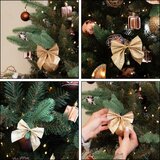  Set Božićnih mašni 11 × 11 cm - 3 komada, zlatne | shoptok.hr