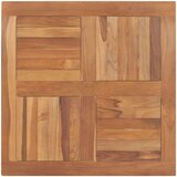 vidaXL Mizna plošča iz trdne tikovine kvadratna 80x80x2,5 cm | Shoptok.si