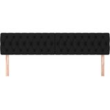  Uzglavlja crna 180x7x78/88 cm od tkanine | shoptok.hr