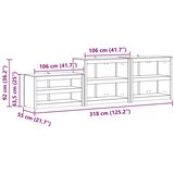  Zunanja kuhinjska omarica s polico MEPPEL 3 pcs Naravni Douglas, (5000273313) | Shoptok.si