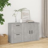 vidaXL Komoda betonsko siva 100x33x59,5 cm inženirski les Cene