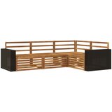  Set vanjskih sofa 4 pcs Prirodna 255,5 x 176,5 x 73 cm | shoptok.hr