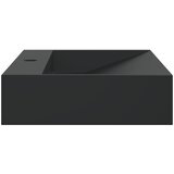  Umivaonik od lijevanih minerala i mramora 60x38x11 cm mat crni | shoptok.hr