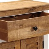 vidaXL Komoda bela in rjava 55x30x73 cm trden robusten mangov les, (21274216) | Shoptok.si