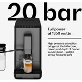Klarstein Velaire aparat za kavu s posudom za mlijeko, Snažan, 1350 W, 20 bar | shoptok.hr