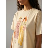 Sinsay Pamučna majica s modnim printom | shoptok.hr