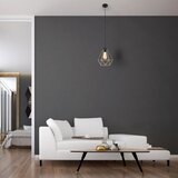  Luster na sajli KARO 1xE27/15W/230V zlatna/crna | Eponuda.com