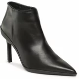 Calvin Klein Škornji Wrap Stiletto Ankle Boot 90Hh HW0HW01600 Črna