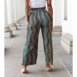 Gemre Green Wide Pleated Trousers Archimede | Shoptok.si