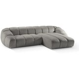 Micadoni Home Svijetlo siva baršunasti kutna garnitura Diana – | shoptok.hr