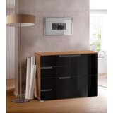 MID.YOU KOMODA, črna, barve hrasta | Shoptok.si