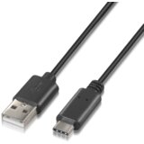 AISENS Kabel USB 2.0 3A TIPO USB-C M-A M Negro 0,5M, (21091164) | Shoptok.si