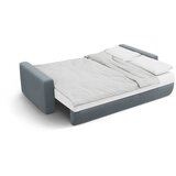 Cosmopolitan Design Prašno modra žametna raztegljiva sedežna garnitura s prostorom za shranjevanje 238 cm Belfast – | Shoptok.si