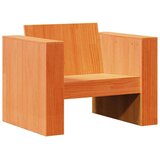 vidaXL Vrtni kavč voščeno rjav 79x60x62 cm trdna borovina | Shoptok.si
