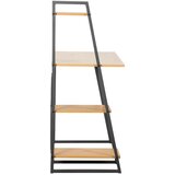 MID.YOU PISALNA MIZA kovina, leseni material črna, barve hrasta | Shoptok.si
