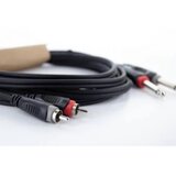 Cordial 14839 utičnica / Cinch audio priključni kabel [2x klinken utikač 6.3 mm (mono) - 2x muški cinch konektor] 1 m cr | Eponuda.ba