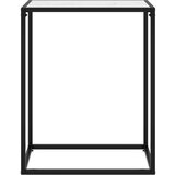 vidaXL Konzolni stol bijeli 60 x 35 x 75 cm od kaljenog stakla | shoptok.hr