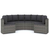  6-dijelni set vrtnih sofa od poliratana s jastucima sivi | shoptok.hr