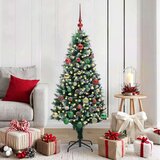 vidaXL Umestno božično drevo Zelena 150 cm PVC, kovina in plastika | Shoptok.si