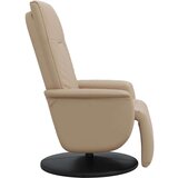  Naslonjač od umjetne kože s osloncem za noge boja cappuccina | shoptok.hr