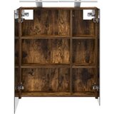  Kopalniška ogledalna omara Dimljeni oreh 60 x 14,5 x 70 cm, (5000232866) | Shoptok.si