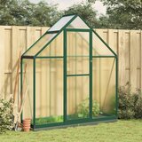 vidaXL Rastlinjak z okvirjem zelen 169x58x202 cm aluminij Cene
