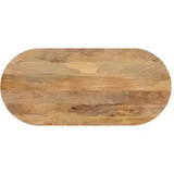 vidaXL Mizna plošča 80x40x2,5 cm ovalna trden mangov les