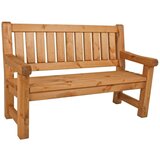 Garden Pleasure Rjava vrtna klop iz masivnega lesa Allgäu – Cene