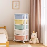 springos pokretni ormarić s 5 ladica na kotačima, 89 x 36 x 35 cm | shoptok.hr