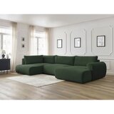 Bobochic Paris Tamno zelena sklopiva kutna garnitura od samta (s desnim kutom/u obliku slova "U") Lucien – | shoptok.hr