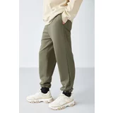 GRIMELANGE Internal Men's Leg Stopper Elastic Comfort Fit Soft Fabric Sweatpant