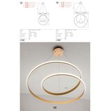  Redo 01-1888 - LED prigušiva viseća lampa na sajli TORSION LED/29W/230V prečnik 55 cm bela | Eponuda.com
