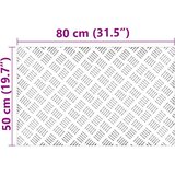  Stepenica Pravokutni 4 pcs Srebrno 80 x 50 cm Aluminij | shoptok.hr
