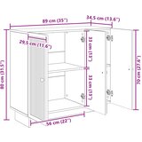  Kreveta Hrast sonoma 89 x 34,5 x 80 cm Konstruirano drvo | shoptok.hr
