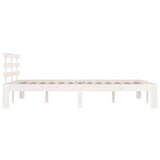  Okvir za krevet od masivnog drva bijeli 200 x 200 cm | shoptok.hr