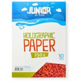 Junior jolly Holographic Paper, papir hologramski, A4, 250g, 10K, odaberite nijansu Crvena Cene