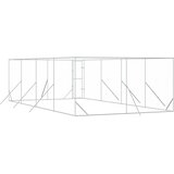  kavez za pse srebrni 4 x 8 x 2 m od pocinčanog čelika | Eponuda.com