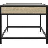  Stolić s beskonačnim LED svjetlima boja hrasta 50x50x41 cm | shoptok.hr