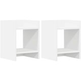  Stalak za biljke s policom 2 pcs Bijeli 30 x 30 x 40 cm | shoptok.hr