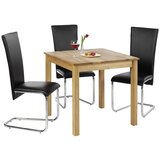 CARRYHOME Jedilna miza , masivno bukev (jedrovina) barve bukve | Shoptok.si