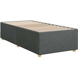 vidaXL Box spring postelja z vzmetnico temno siva 100x200 cm blago | Shoptok.si