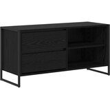 vidaXL TV omarica Črna Orehovina 100 x 36 x 49,5 cm Konstruiran les | Shoptok.si