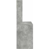  Stol s policom Betonski sivi 91 x 50 x 149 cm Konstruirano drvo | shoptok.hr