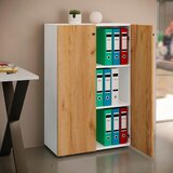 MID.YOU Arhivska Omara Lona Xl, Bela, Barva Hrasta | Shoptok.si