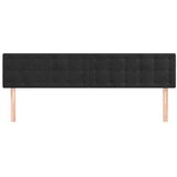  Uzglavlja 2 kom crna 100x5x78/88 cm baršunasta | shoptok.hr