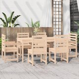  7-dijelni vrtni blagovaonski set od masivne borovine | shoptok.hr